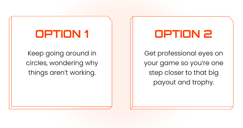 Two options graphic