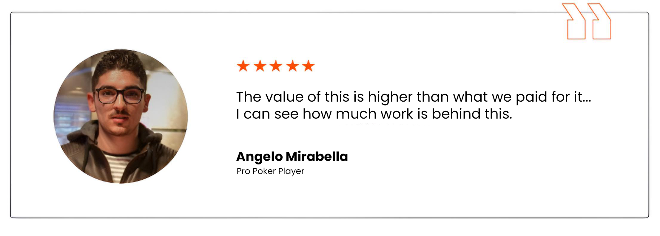 Player testimonial collage